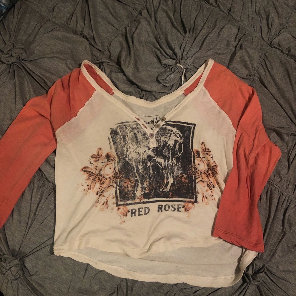 Free People Vintage Baseball Tee